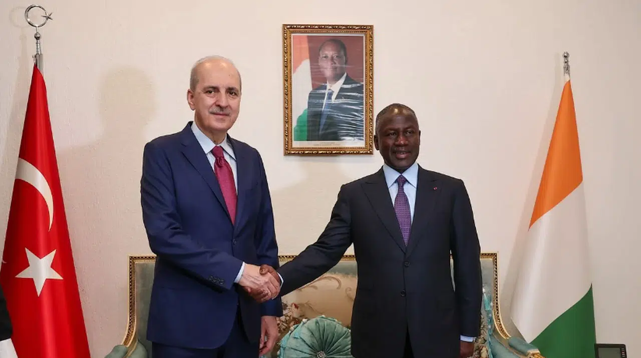 Kurtulmuş, Fildişi Sahili Meclis Başkanı Bictogo ile görüştü