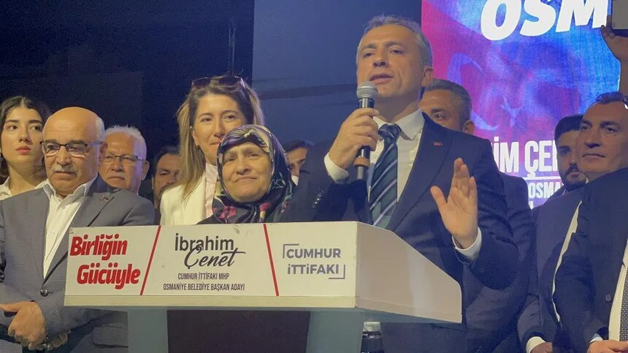 Osmaniye'de zafer İbrahim Çenet'in