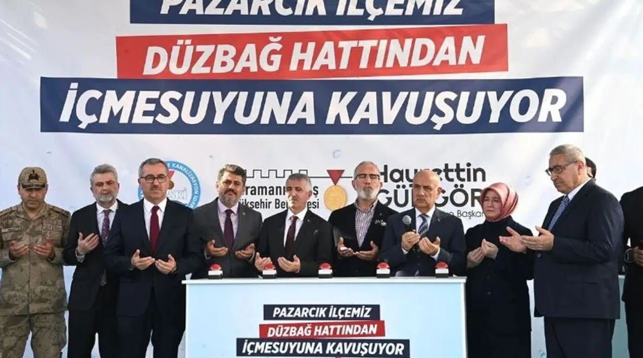 Pazarcık Düzbağ Hattından İçmesuyuna Kavuşuyor