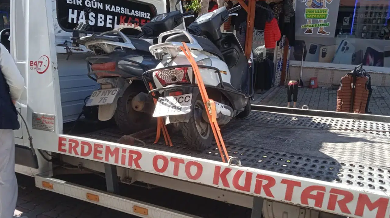 Polisten kaçan ehliyetsiz motosiklet sürücüsü yakalandı