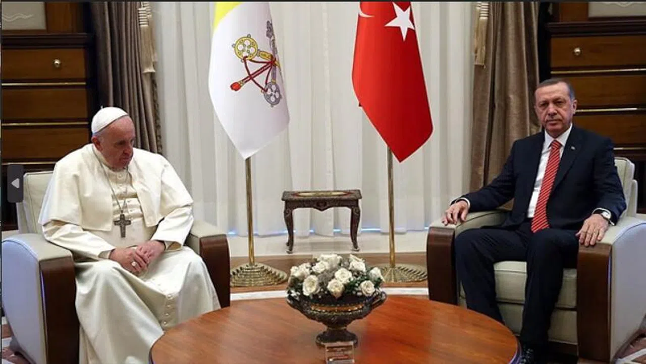 Erdoğan,Papa Fransuva'ya Mektup Gönderdi