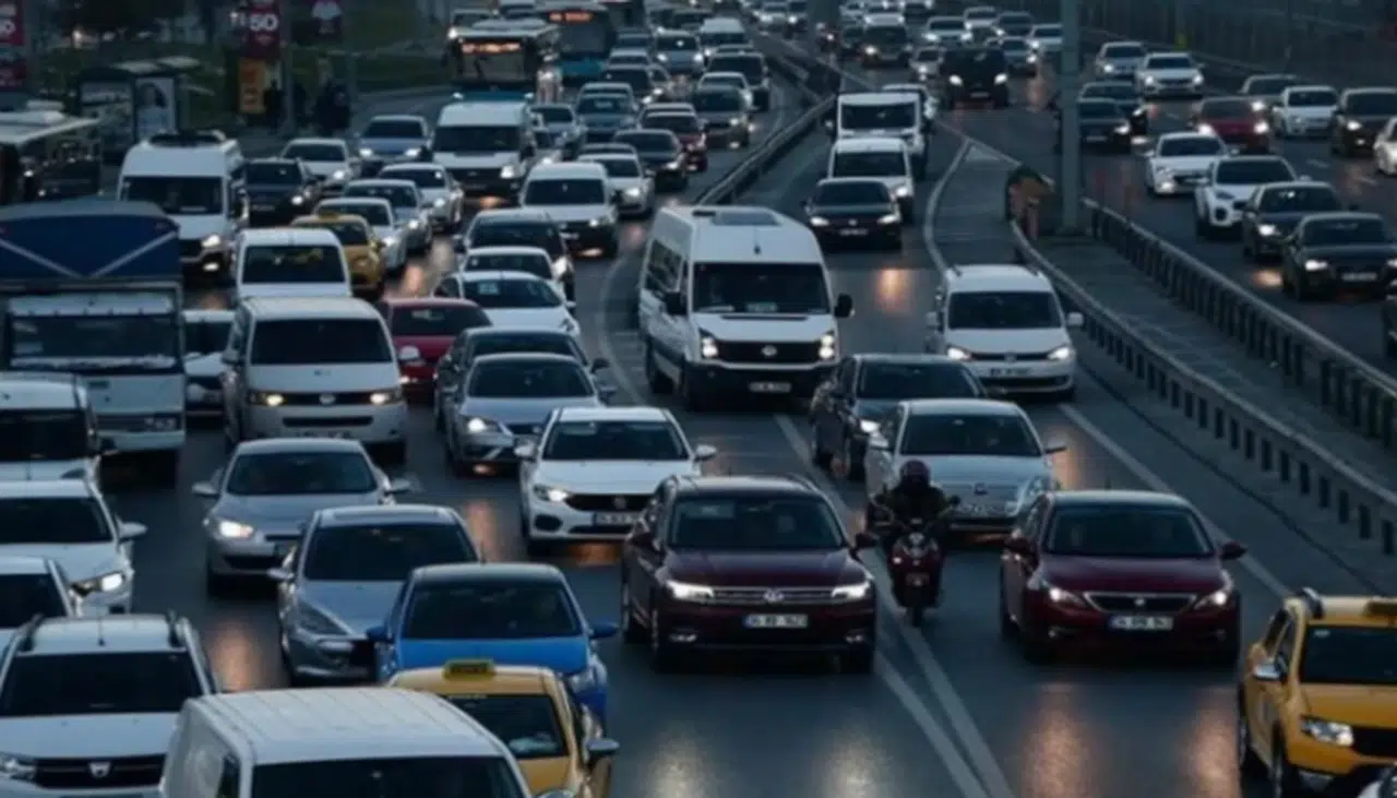 Yılın ilk yarısında 1 milyonu aşkın araç trafikte