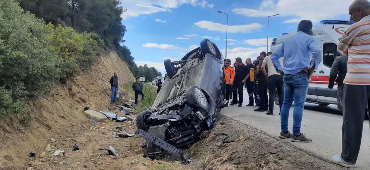 Otomobil şarampole devrildi: 1 yaralı