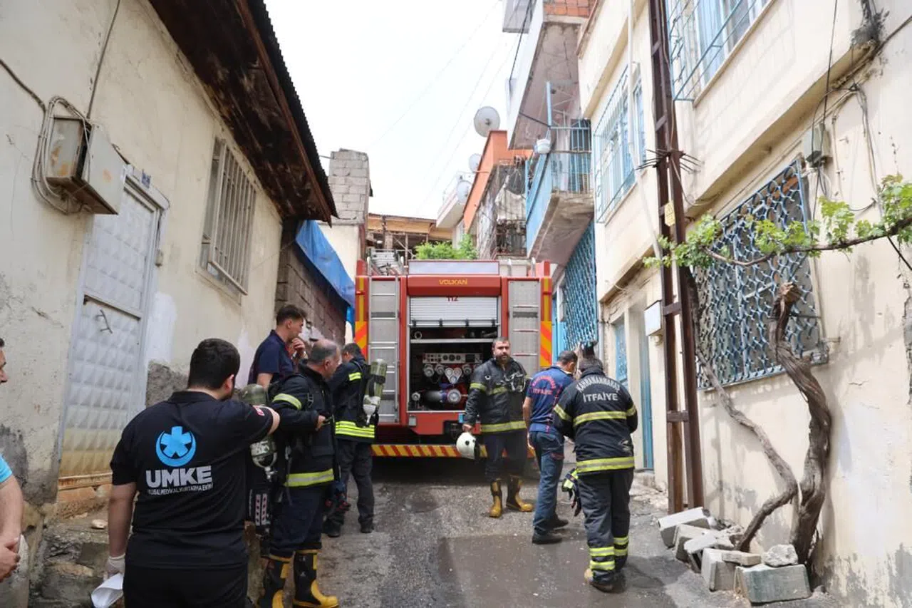 Kahramanmaraş'ta ikamet yangını paniğe neden oldu