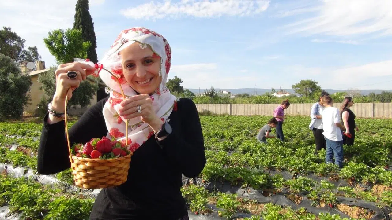 Milli Eğitim Müdürü şalvar giydi, yazma taktı hasada başladı