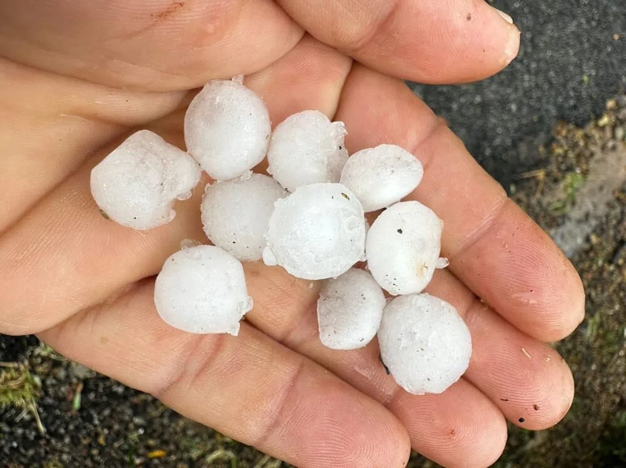 Yağmur ve dolu bahçelerde zarara yol açtı