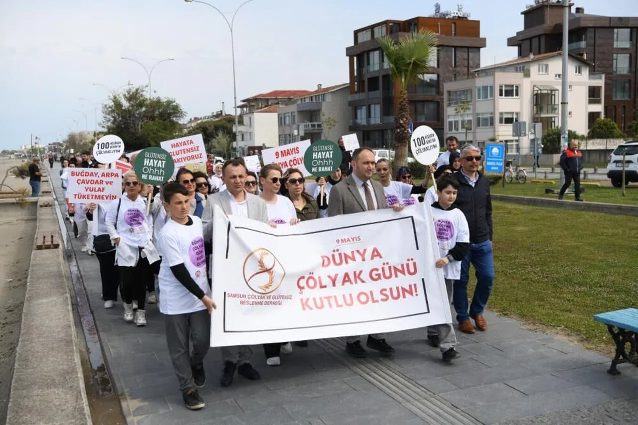 Çölyak hastaları için farkındalık yürüyüşü düzenlendi