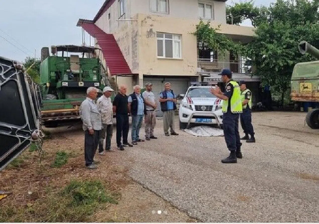 Jandarmadan biçer döver eğitimi