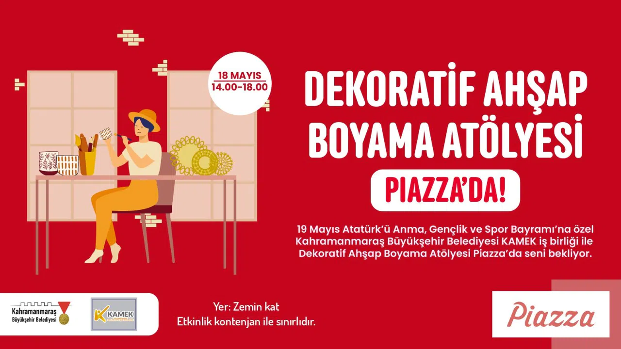 Büyükşehir’den 18 Mayıs’ta Ahşap Boyama Etkinliği