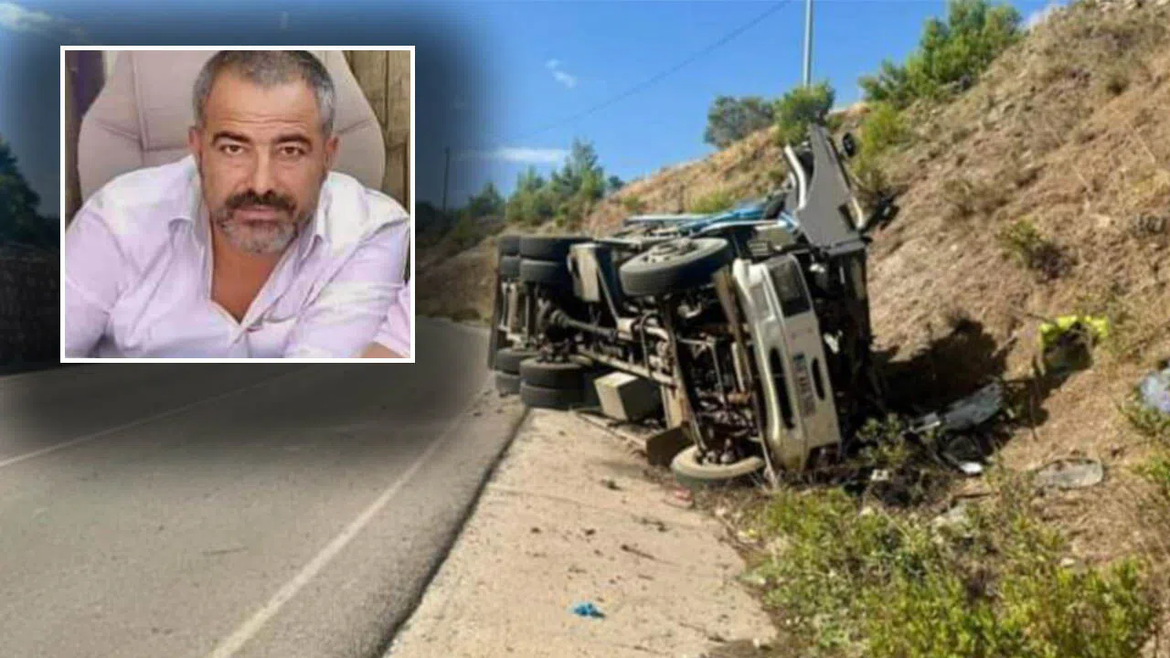 Elbistan’da kamyon yan yattı: 1 ölü