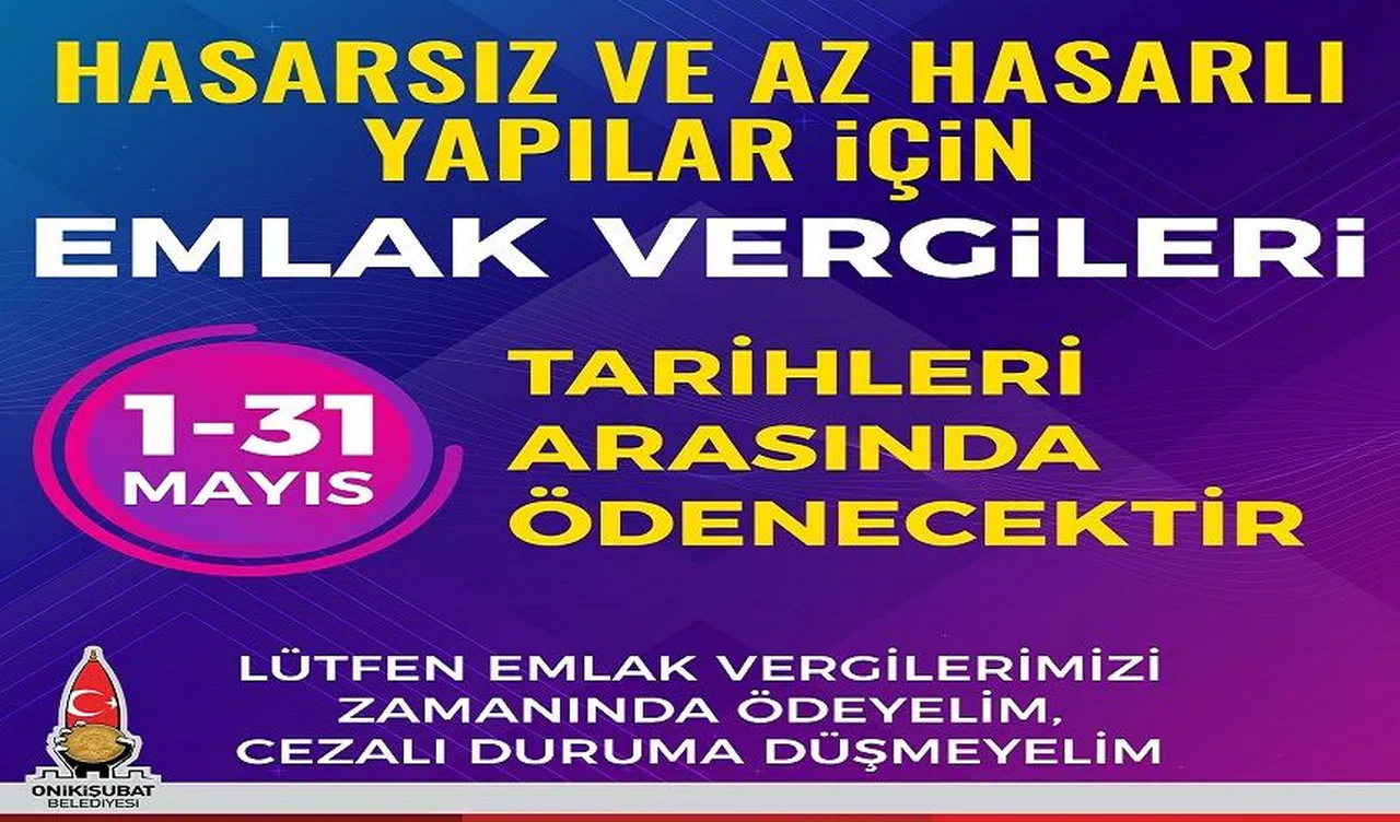 Emlak Vergisi Taksitleri için Son Gün 31 Mayıs
