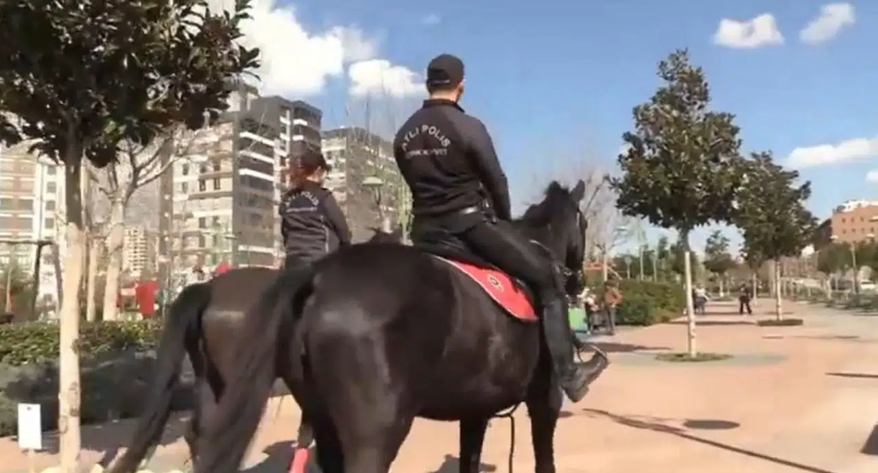 Gaziantep'te atlı polis dönemi