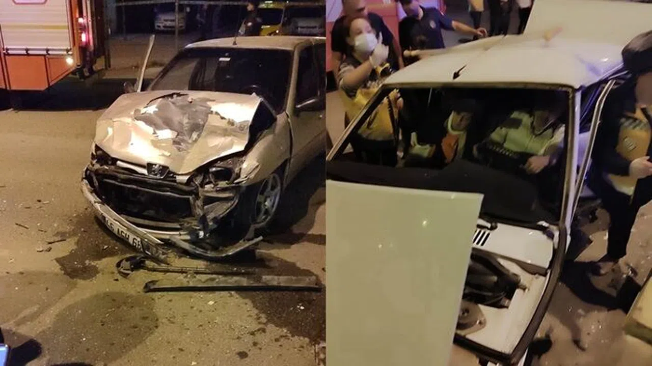 İki otomobil çarpıştı: 1 ölü 1 yaralı