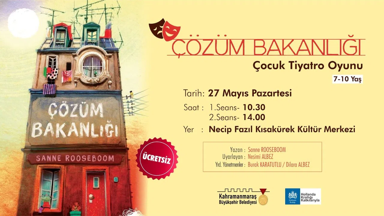 Kahramanmaraşlı Çocuklar İçin Tiyatro Gösterisi,Çözüm Bakanlığı