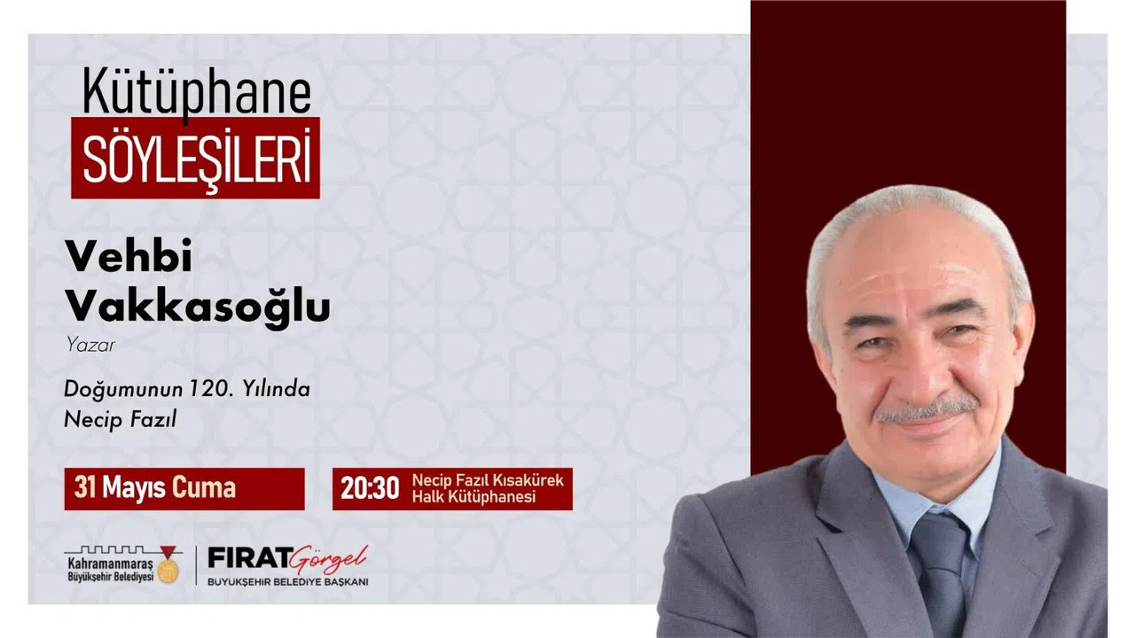 Kütüphane Söyleşilerinde: Vehbi Vakkasoğlu