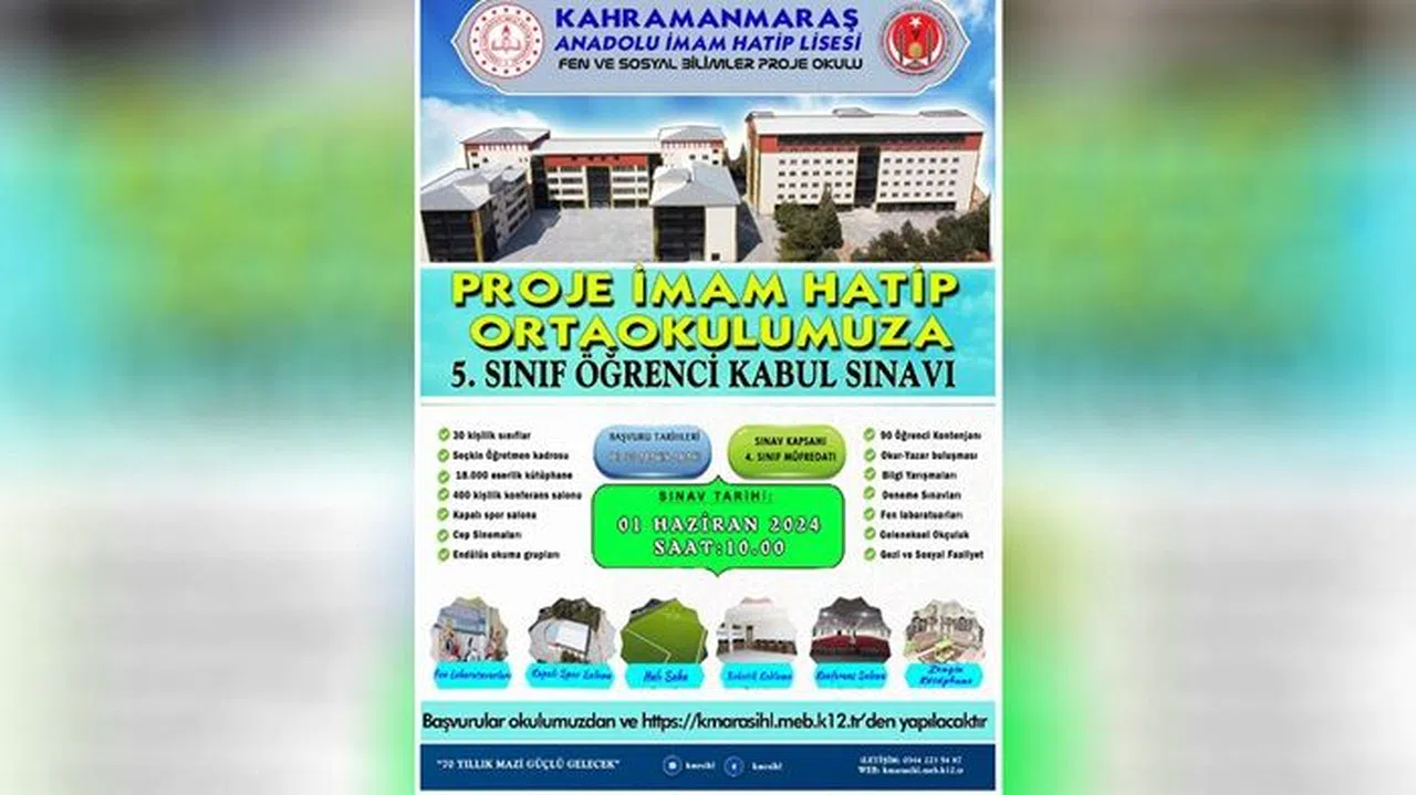 Proje İmam Hatip Ortaokulu’nda kabul sınavları başladı