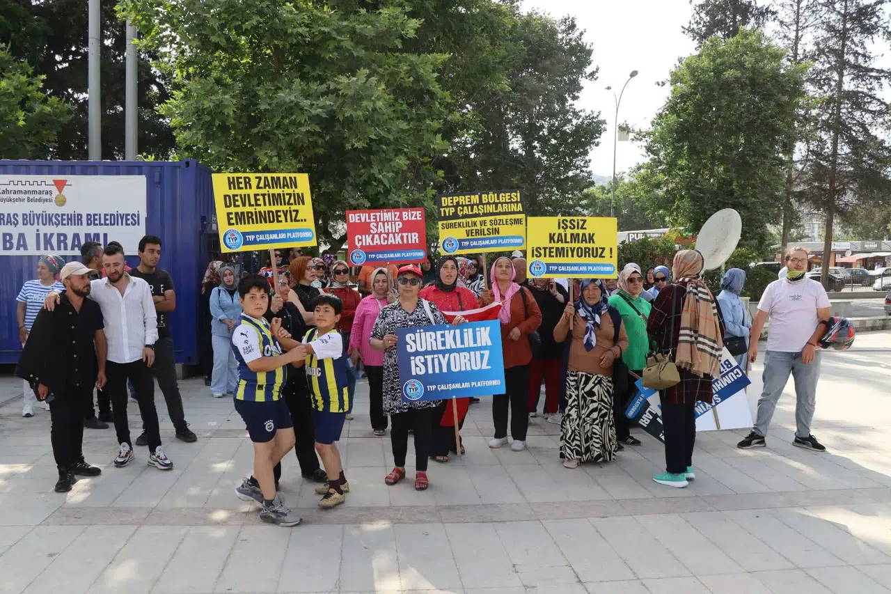 Kahramanmaraş’ta TYP İşçilerinden Eylem