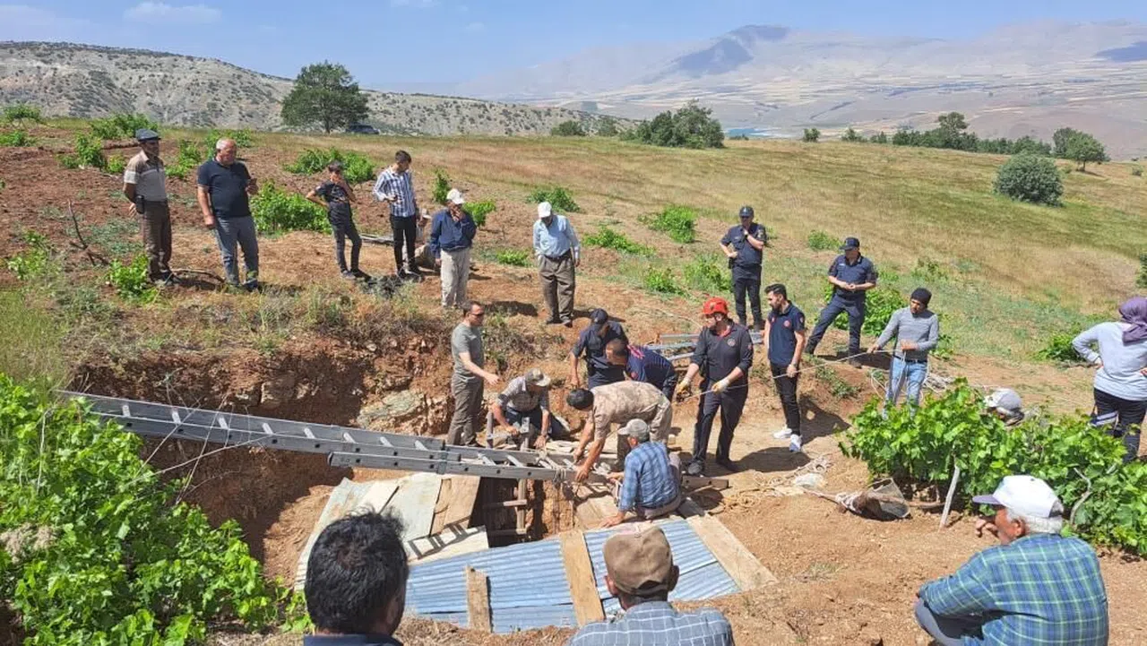 Kahramanmaraş'ta su kuyusuna düşen vatandaş kurtarıldı