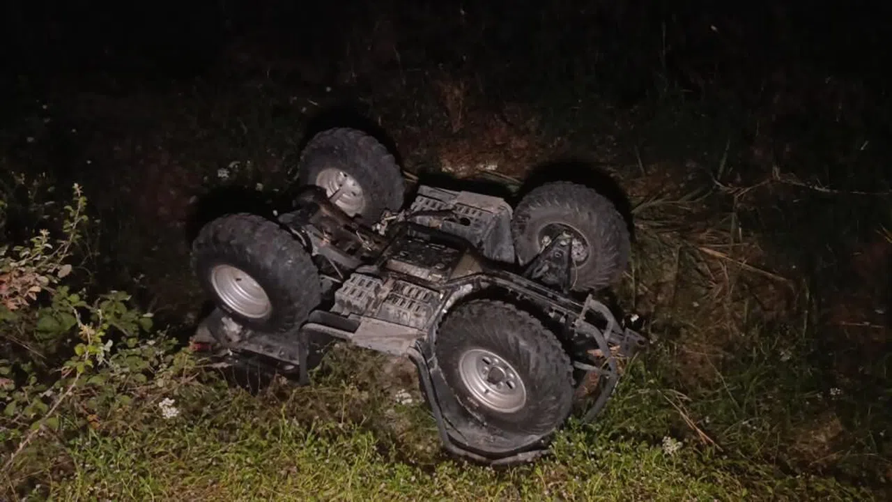 Kontrolden çıkan ATV kanala devrildi: 2 yaralı