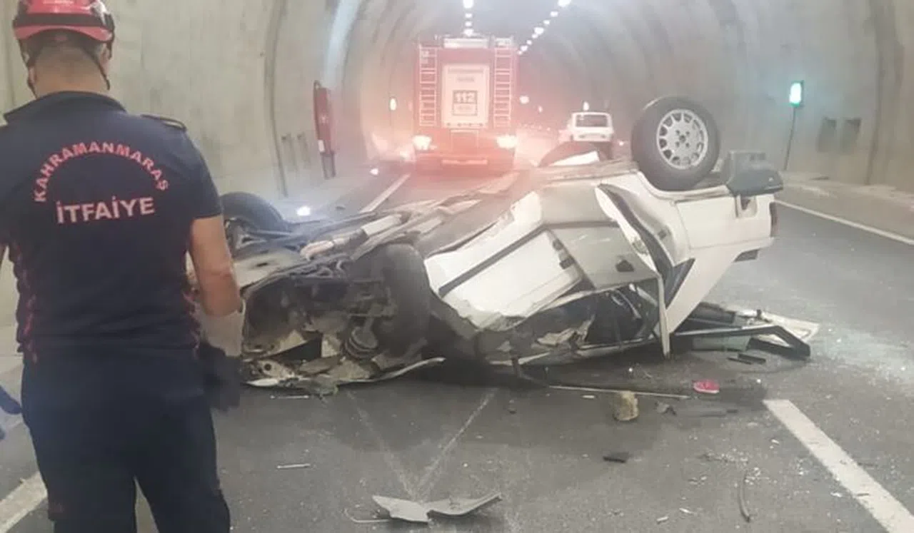 Kahramanmaraş’ta otomobil takla attı: 2 yaralı