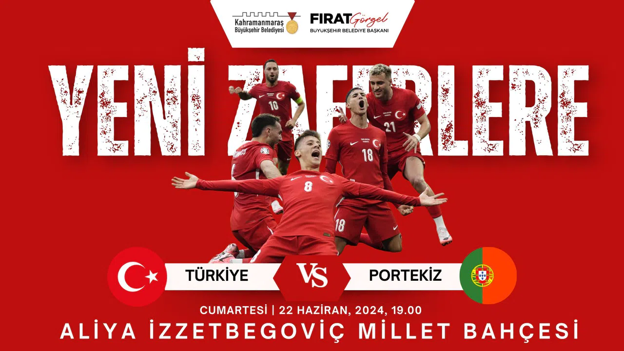 Kahramanmaraş'ta Futbol Şöleni Dev Ekranla Buluşuyor!