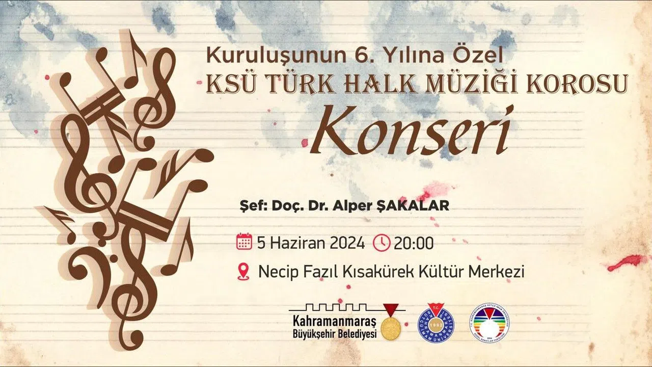 Kahramanmaraş'ta Müzik Şöleni: Türk Halk Müziği Konseri!