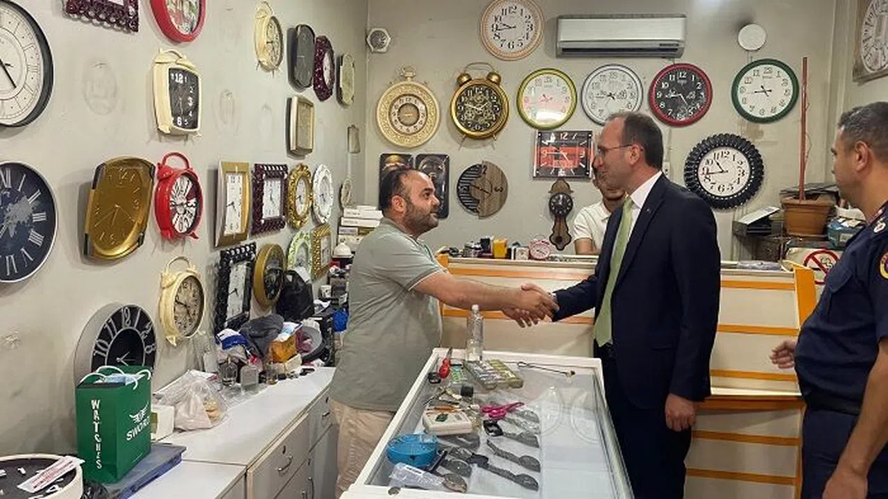 Afşin’in yeni kaymakamı, ilçedeki esnafları ziyaret etti