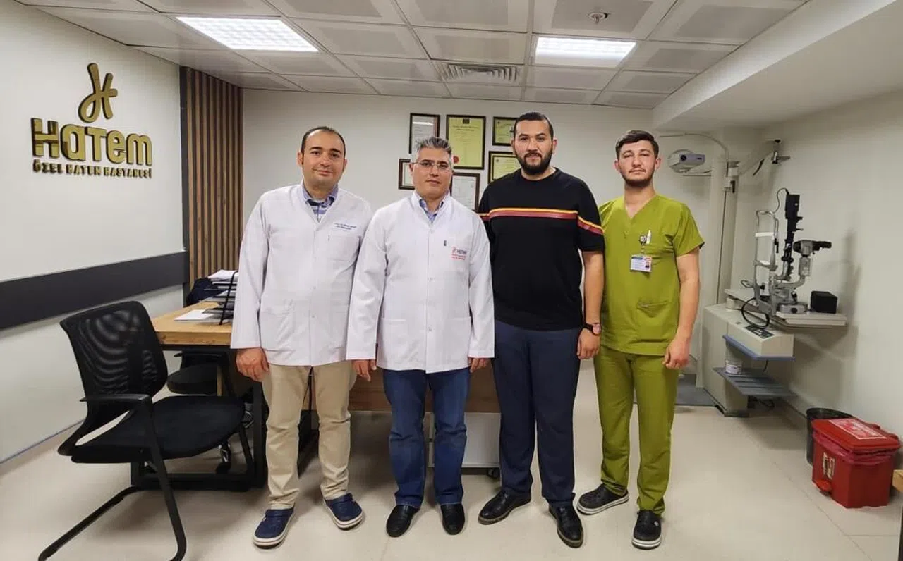 Sol gözünde görme kaybı oluşan hasta Hatem'de sağlığına kavuştu