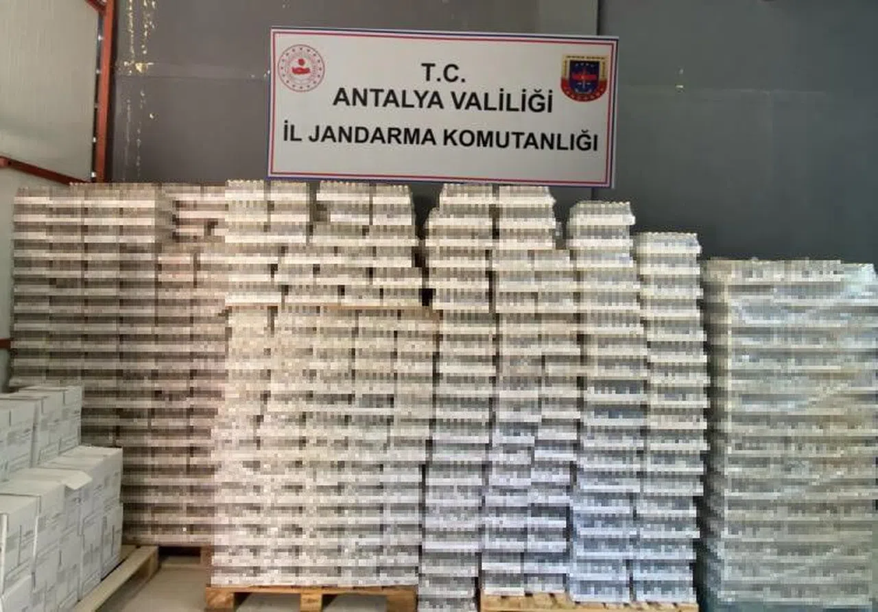 Jandarmadan kaçak içki operasyonu