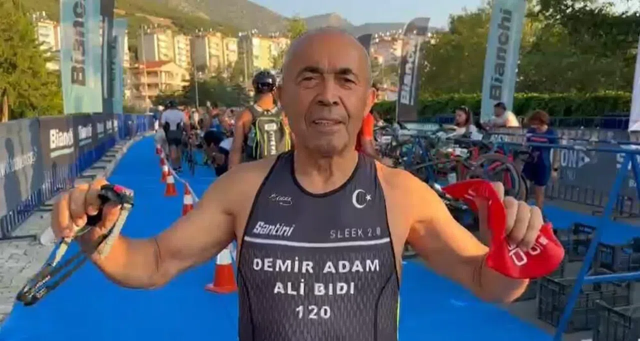 Demir adam olarak bilinen milli sporcu Ali Bıdı, triatlon yarışında yaralandı