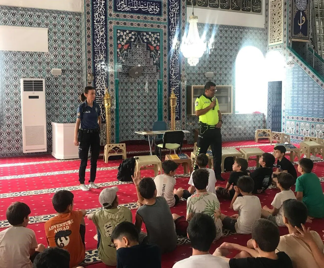 Yaz Kur’an Kursu öğrencilerine trafik eğitimi verildi