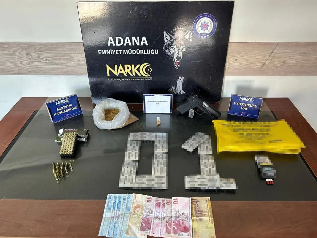 Adana’da 22 torbacı tutuklandı 232 uyuşturucu ele geçirildi