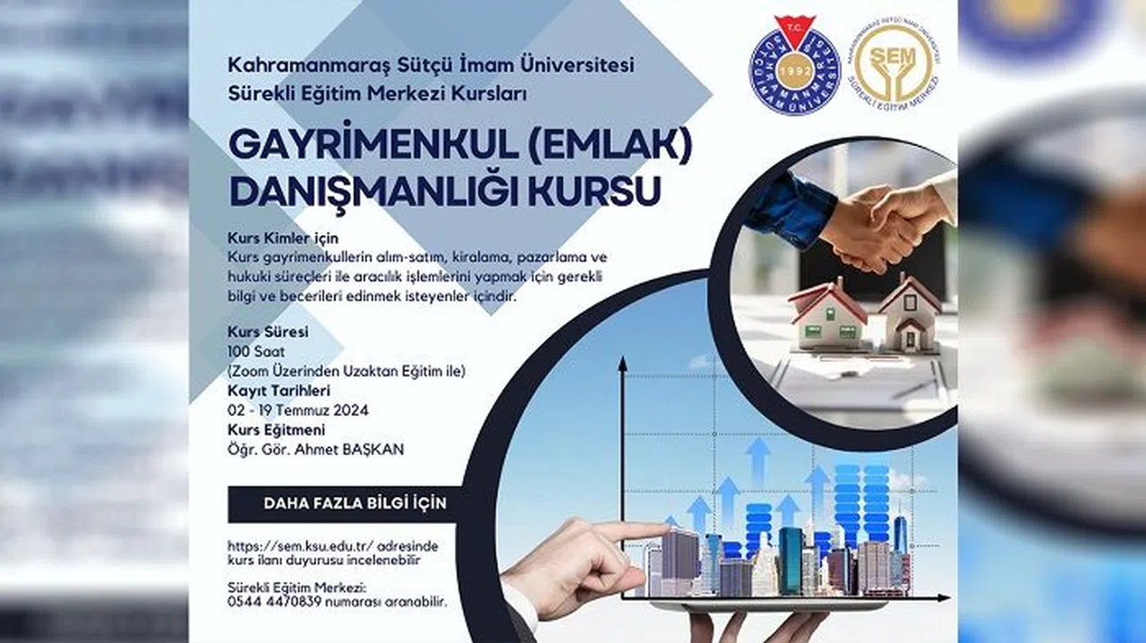 KSÜ’den Emlak Danışmanlığı Kursu