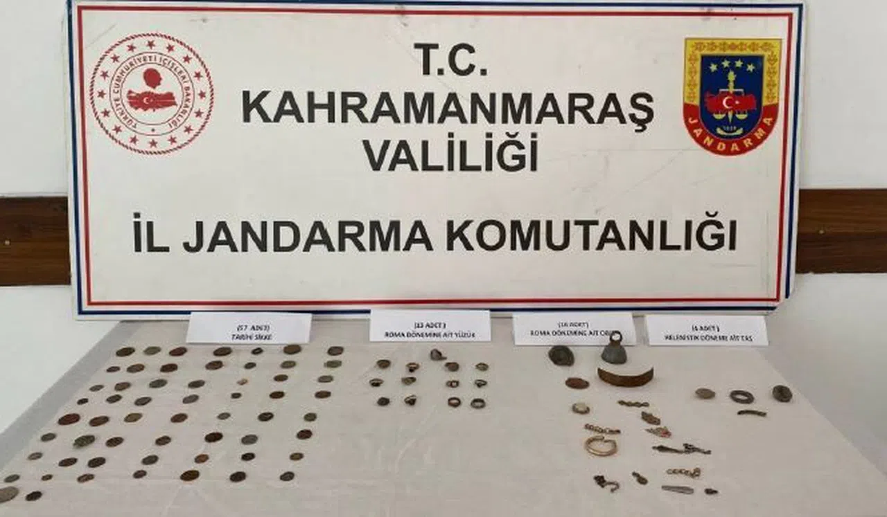 Kahramanmaraş’ta tarihi eser kaçakçılarına operasyon
