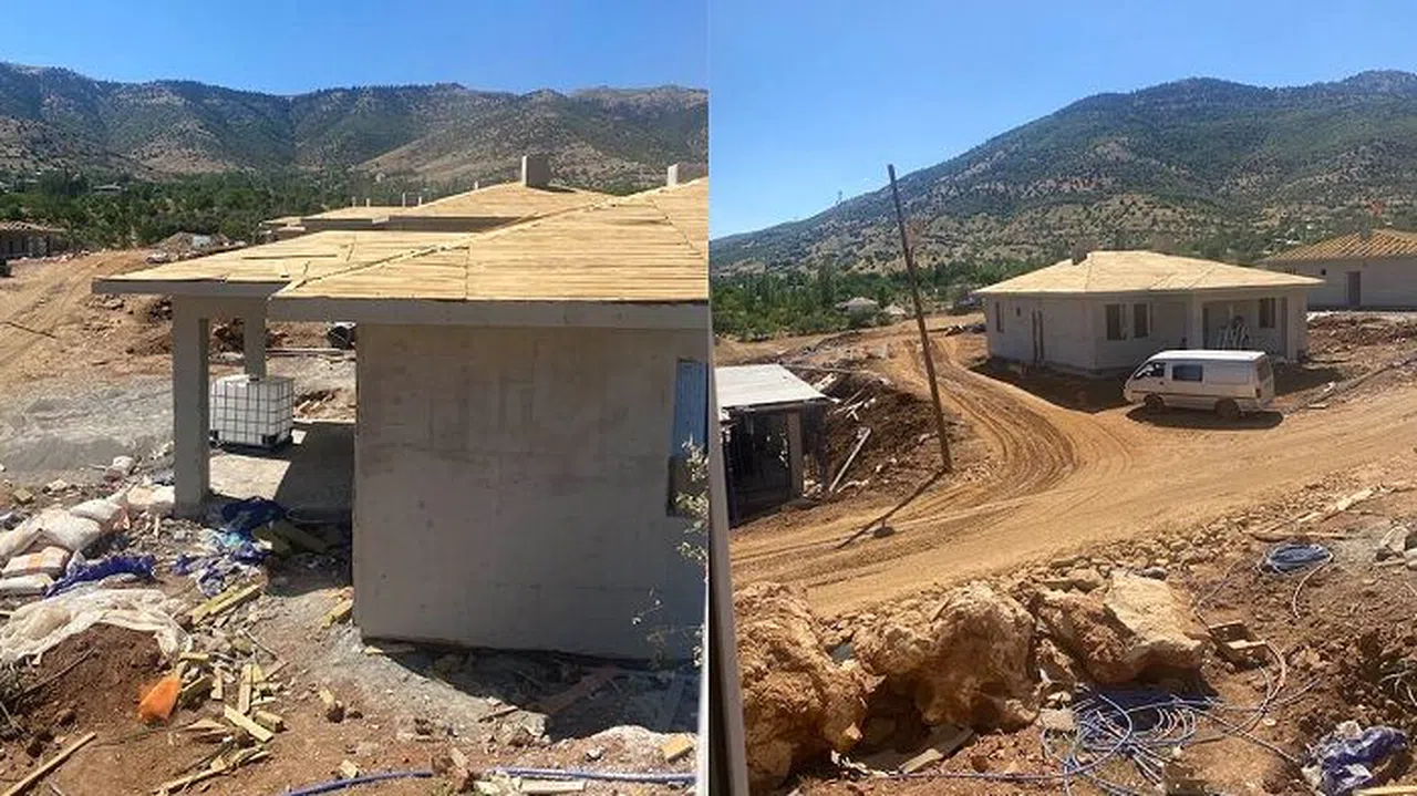 Göksun’da köy evleri yükseliyor