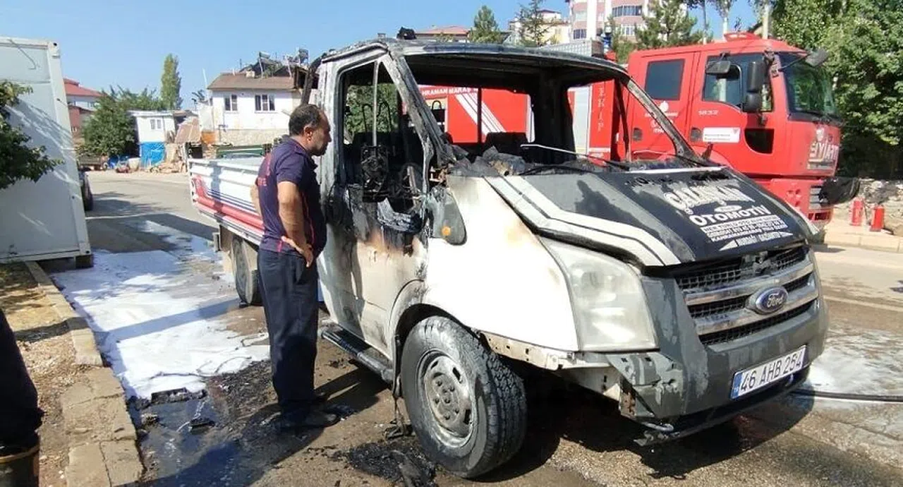 Transitte çıkan yangın söndürüldü