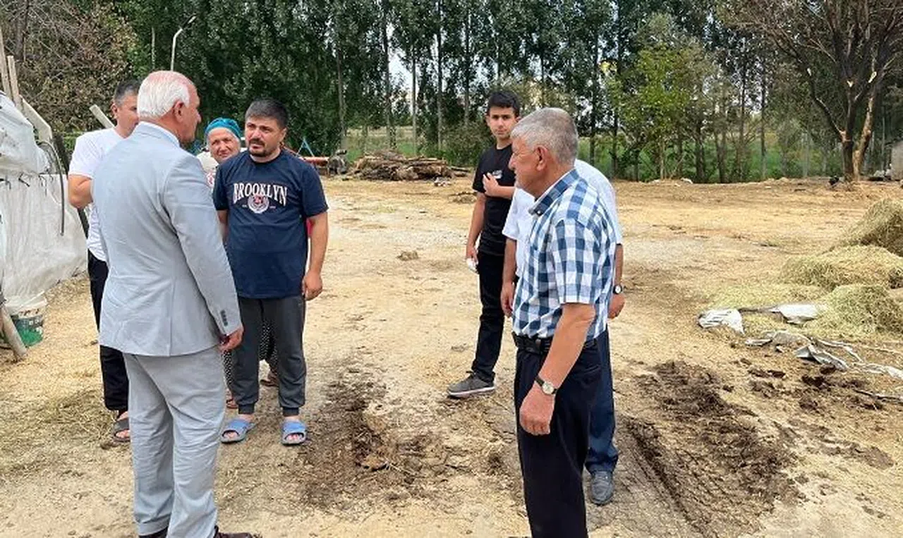 Samanları yanan aileye geçmiş olsun ziyareti