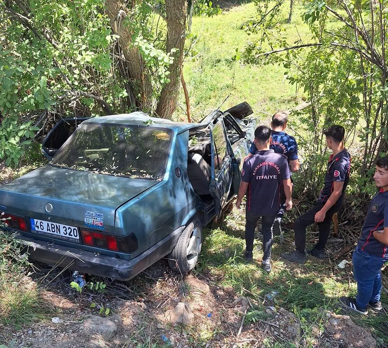 Kahramanmaraş'ta trafik kazası: 3 yaralı