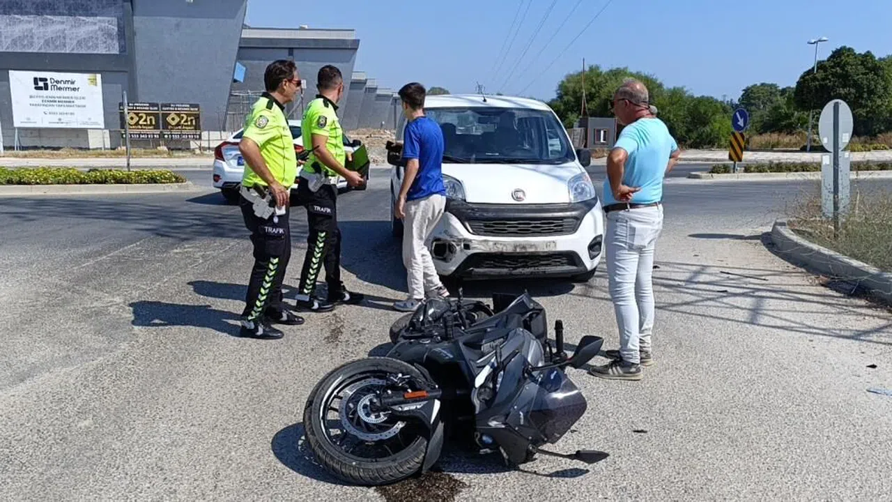 Manavgat'ta motosiklet kazası: 1 yaralı