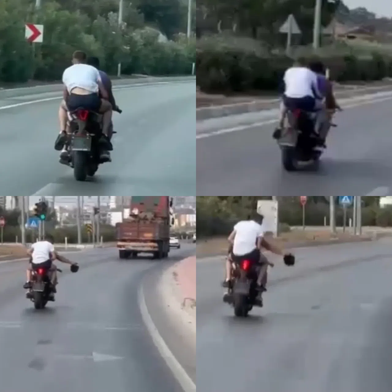 Kapkaç yapıp motosikletle kaçarken görüntülenen 2 şüpheli yakalandı