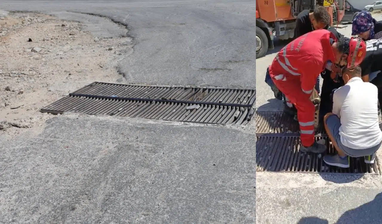 Mazgala ayağı sıkışan zihinsel engelli kişinin yardımına itfaiye ekipleri yetişti