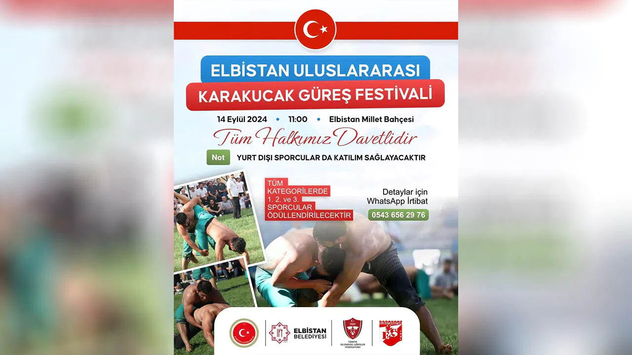 Elbistan’da Karakucak Güreş Festivali Düzenlenecek