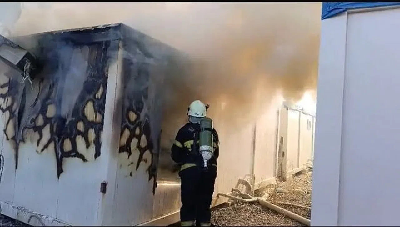 Konteynerlerde korkutan yangın