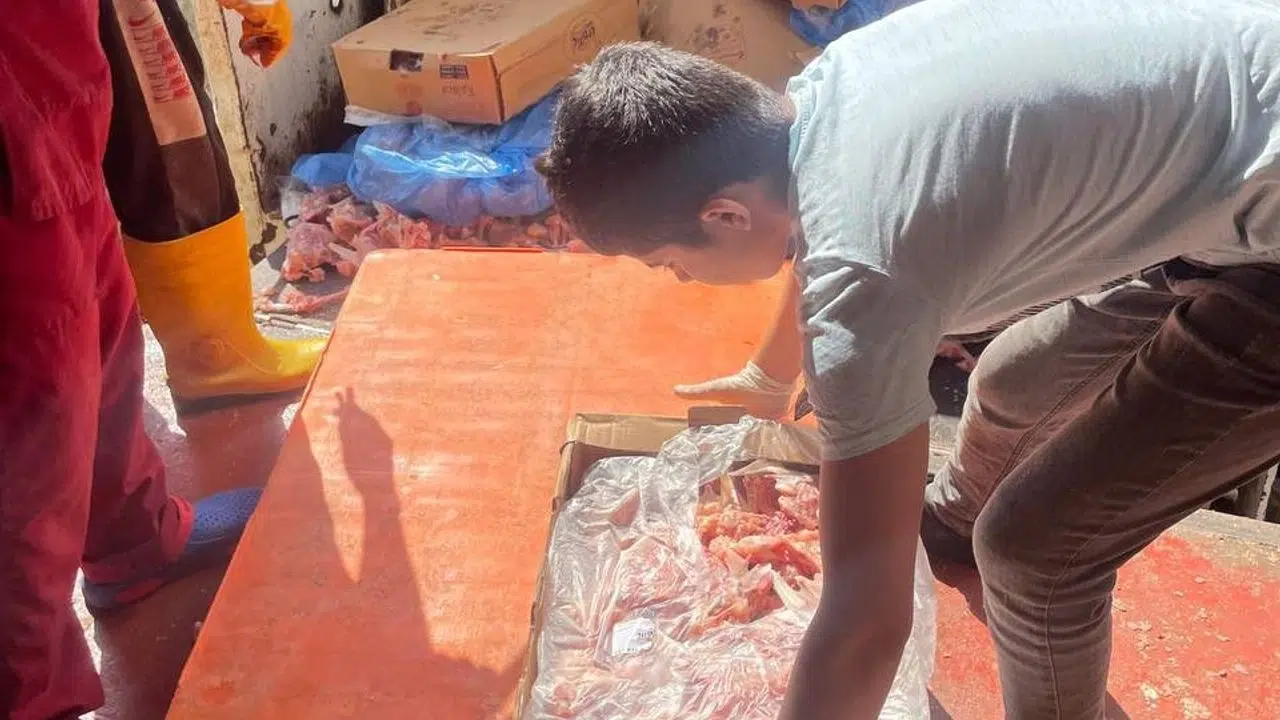 17 ton bozuk tavuk ele geçirildi