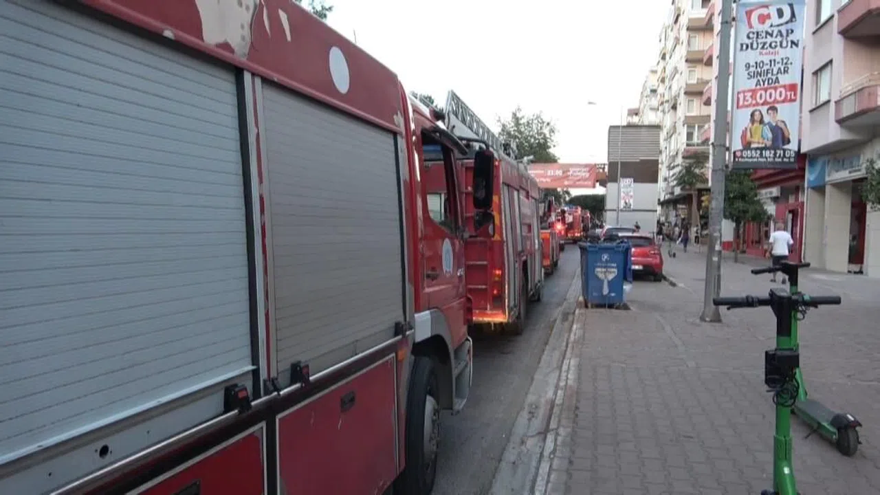 Mangal dumanı 7 itfaiye aracını alarma geçirdi