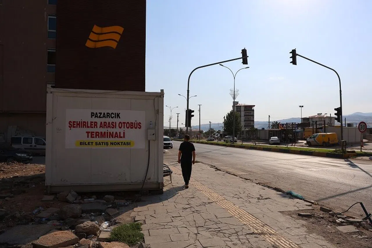 Pazarcık'ta konteyner otobüs terminali