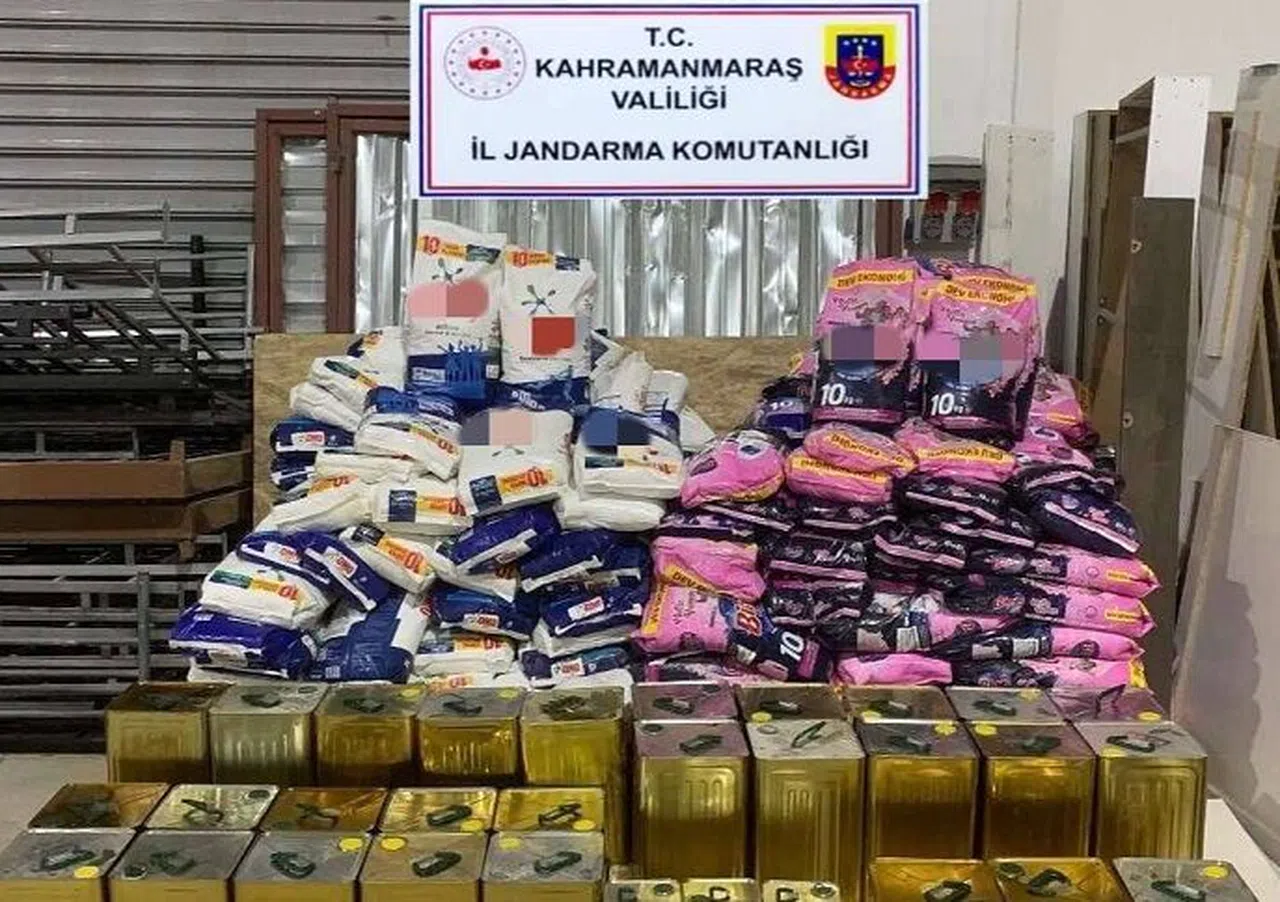 Kahramanmaraş’ta 540 litre sahte zeytinyağı ele geçirildi