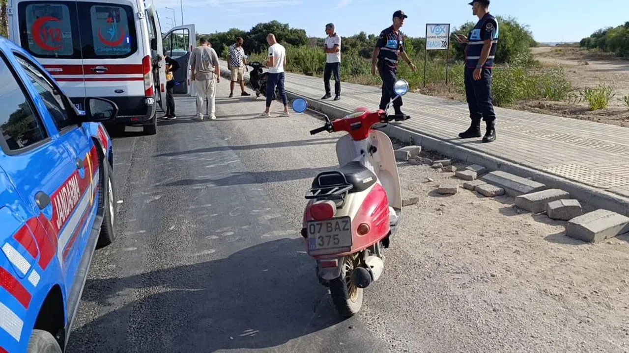 2 motosiklet çarpıştı: 1 yaralı