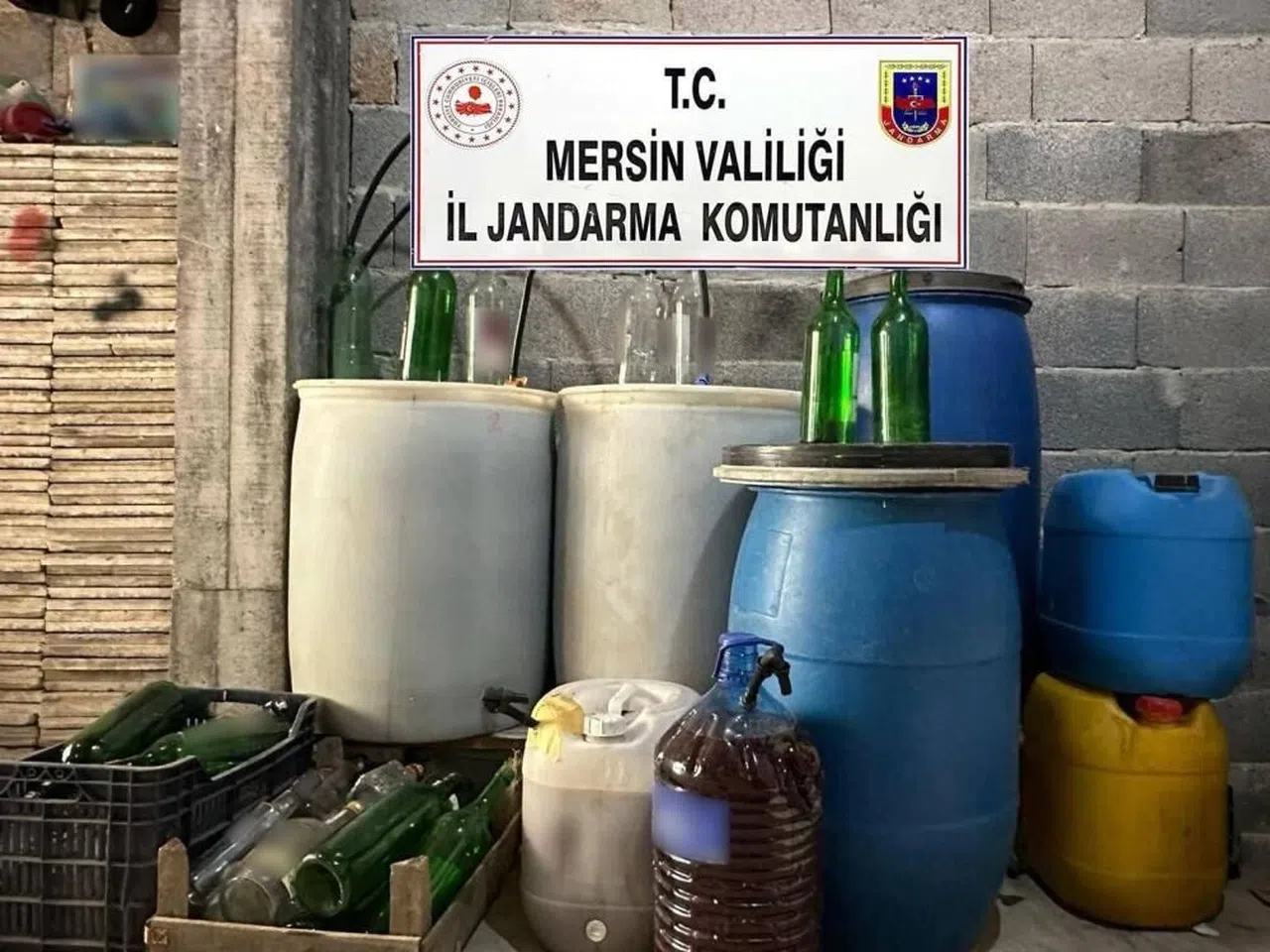 640 litre sahte içki ele geçirildi
