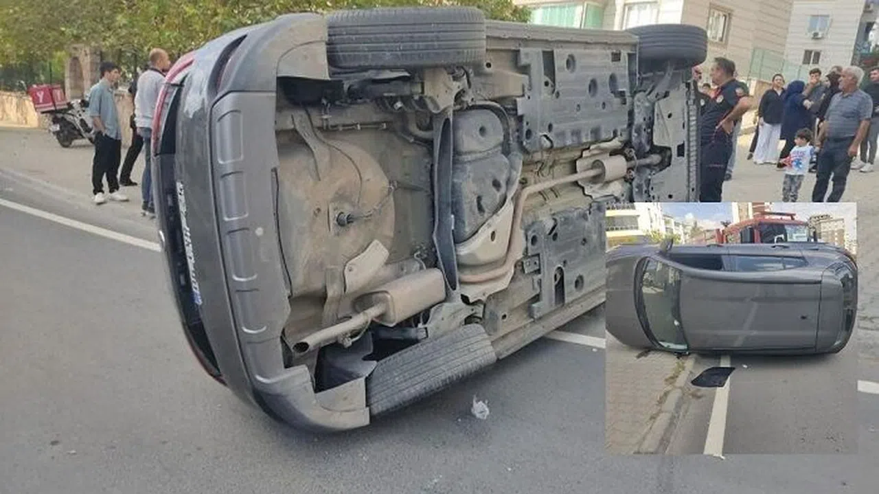 Kahramanmaraş’ta Otomobil Yan Yattı: 1 Yaralı